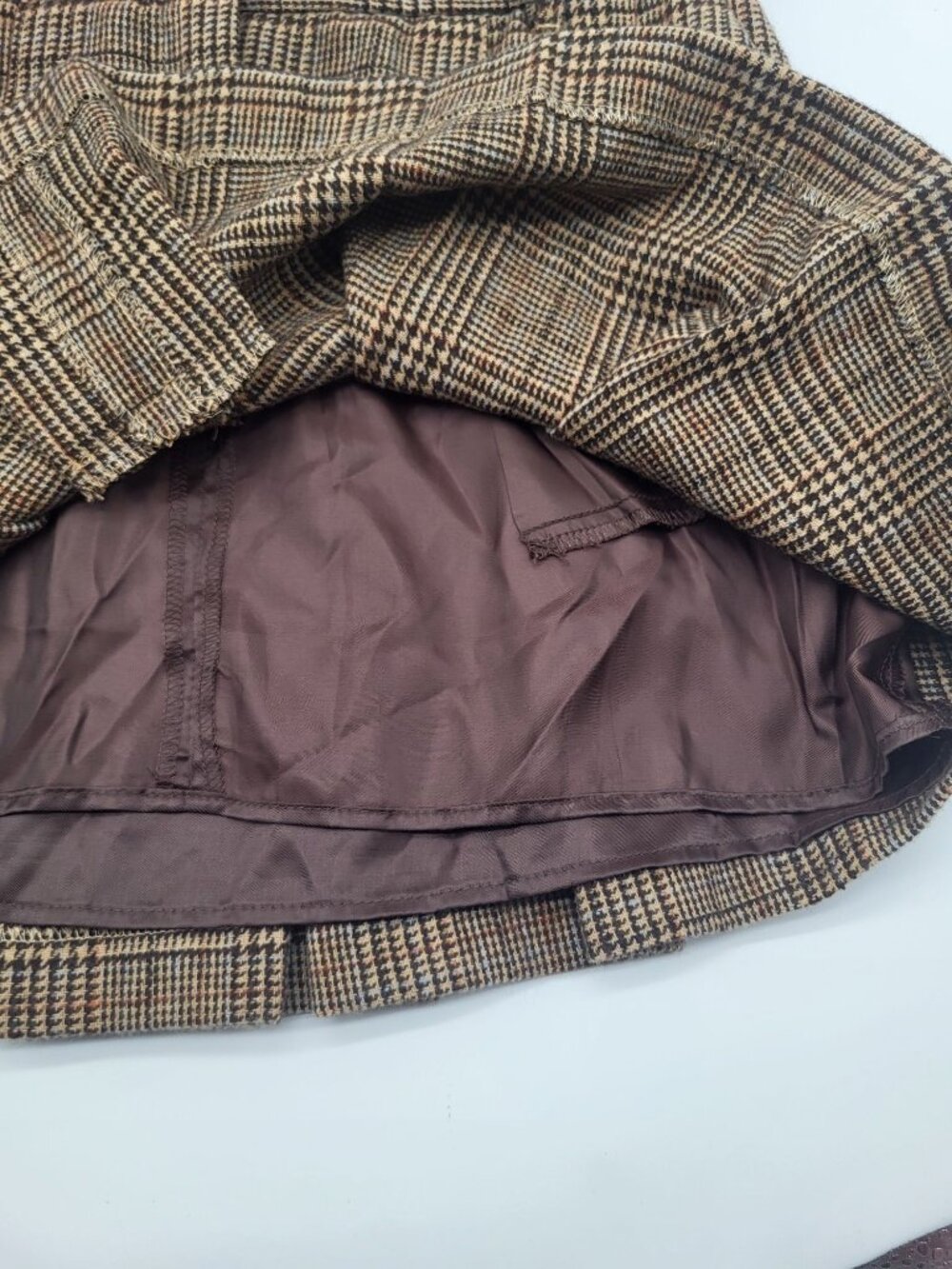 Mango MNG Pleated Plaid Mini Skirt SZ 4 Grunge Schoolgirl Clueless y2k style - Picture 6 of 8